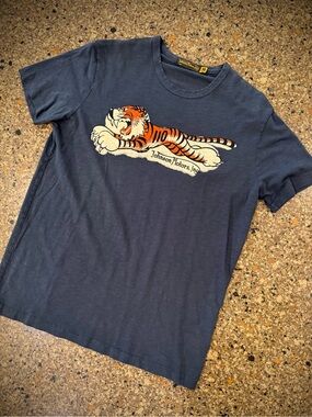 Johnson Motors “Tiger 110” vintage slub moto tee. NWOT
